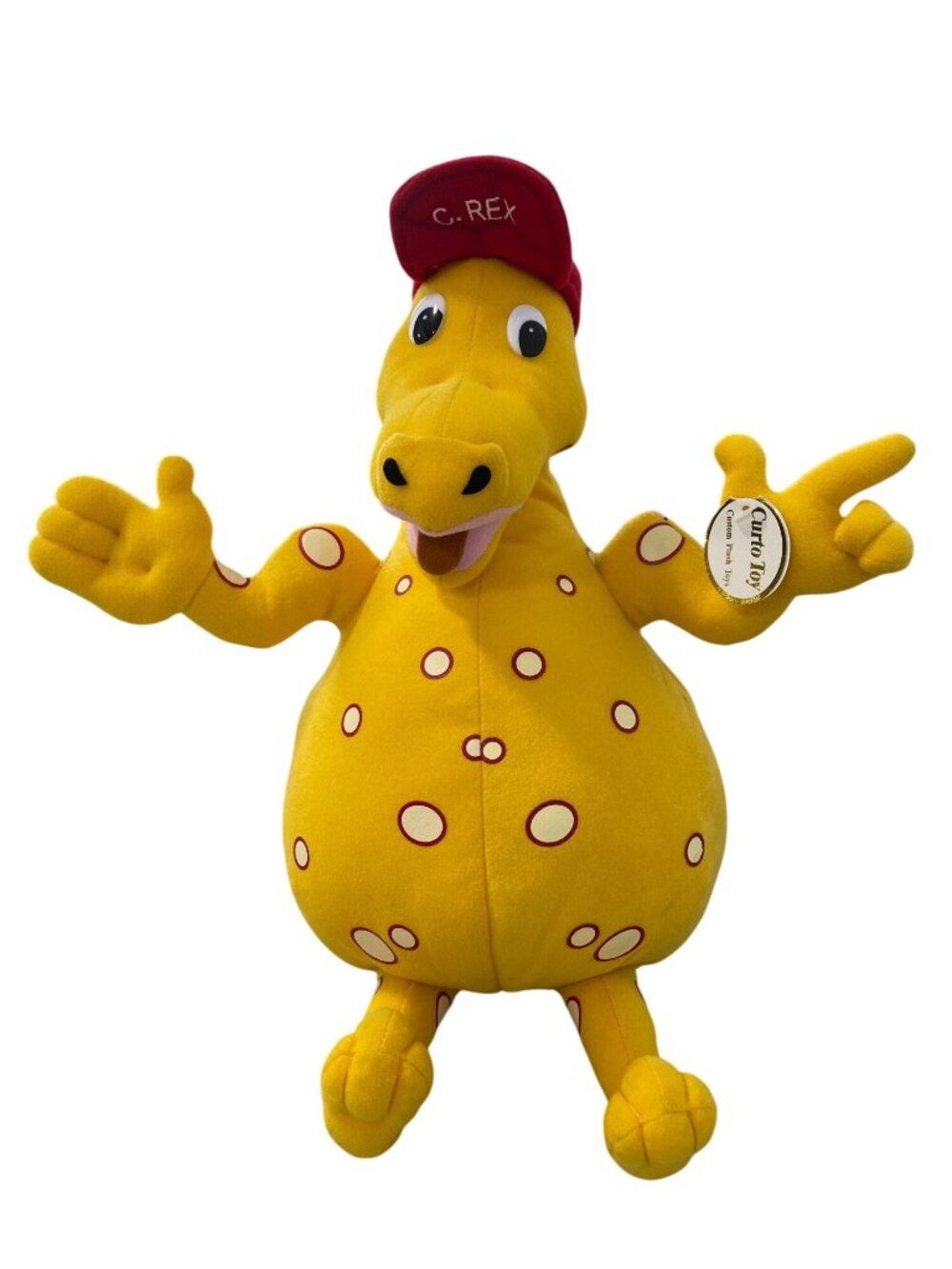 Vintage Kraft Cheesasaurus Rex Dinosaur Curto Toy C. Rex Plush Dinosaur NEW